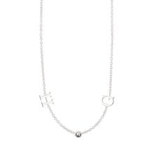 Load image into Gallery viewer, letter initial necklace font 2 handmade sterling silver jewellery-Lucy Ashton