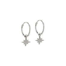 Load image into Gallery viewer, mini star hoop earrings sterling silver-lucy Ashton handmade jewellery
