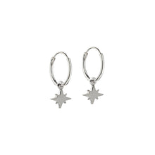 Load image into Gallery viewer, mini star hoop earrings sterling silver-lucy Ashton handmade jewellery