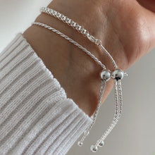 Load image into Gallery viewer, Braided Rope Bracelet Sterling Silver - Lucy Ashton Jewellery