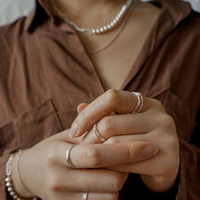 Load image into Gallery viewer, Bead Link Choker Necklace Sterling Silver - Lucy Ashton Jewellery