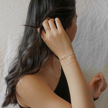 Load image into Gallery viewer, Link Chain Cuff Bracelet Sterling Silver - Lucy Ashton Jewellery