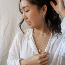 Load image into Gallery viewer, Flat Snake Chain Necklace Sterling Silver - Lucy Ashton Jewellery