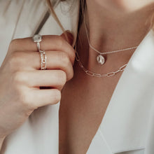 Load image into Gallery viewer, Linked Chain Ring Sterling Silver - Lucy Ashton Jewellery