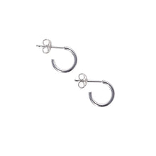 Load image into Gallery viewer, Small Huggie Hoop Earrings Sterling Silver - Lucy Ashton Jewellery