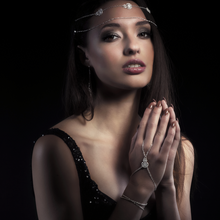 Load image into Gallery viewer, Filigree Chain Hand Harness - Lucy Ashton Jewellery