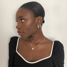 Load image into Gallery viewer, Small Hammered Medal Necklace Sterling Silver - Lucy Ashton Jewellery