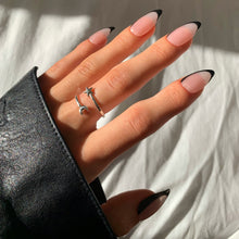 Load image into Gallery viewer, Moon and Star Adjustable Ring Sterling Silver - Lucy Ashton Jewellery