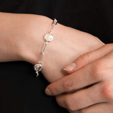 Load image into Gallery viewer, Link and Disc Bracelet Sterling Silver - Lucy Ashton Jewellery