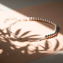 Load image into Gallery viewer, Bead Link Choker Necklace Sterling Silver - Lucy Ashton Jewellery