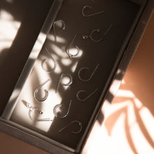 Load image into Gallery viewer, Moon and Star Hoop Earrings Sterling Silver - Lucy Ashton Jewellery