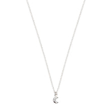 Load image into Gallery viewer, Tiny Moon Necklace Sterling Silver - Lucy Ashton Jewellery