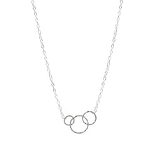 Load image into Gallery viewer, Interlocking Circle Necklace Sterling Silver - Lucy Ashton Jewellery