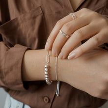 Load image into Gallery viewer, Bead Link Bracelet Sterling Silver - Lucy Ashton Jewellery