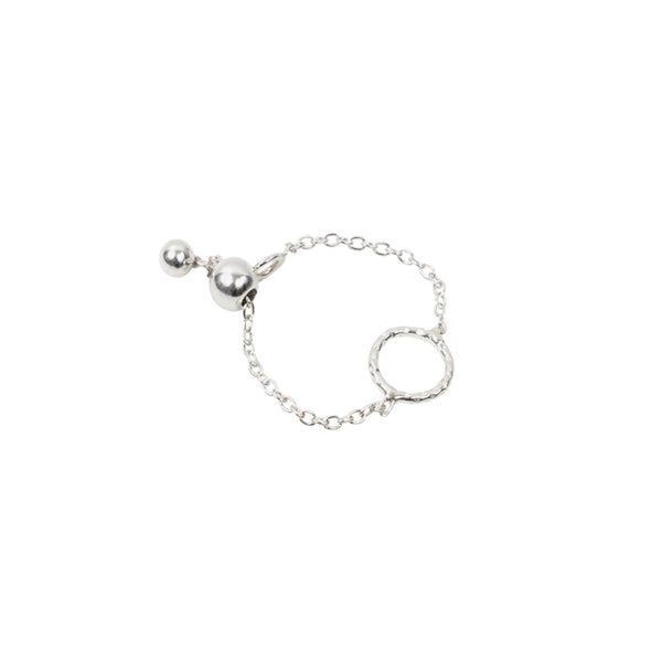 Circle Chain Ring Sterling Silver - Lucy Ashton Jewellery