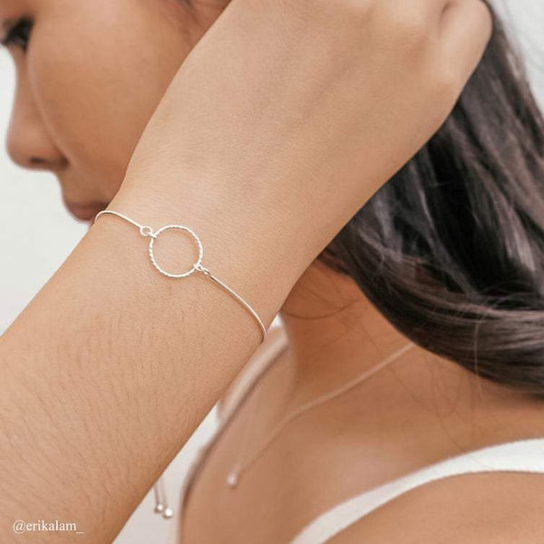 Circle Bracelet Sterling Silver - Lucy Ashton Jewellery