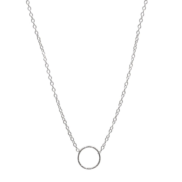 Circle Necklace Sterling Silver - Lucy Ashton Jewellery