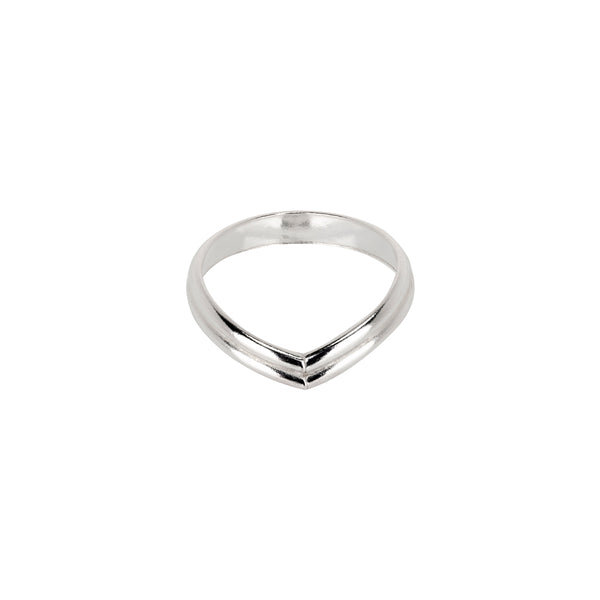 double row wishbone ring sterling silver-lucy ashton jewellery