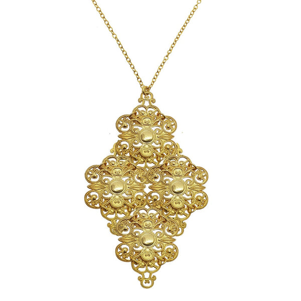 Large Filigree Necklace - Lucy Ashton Jewellery