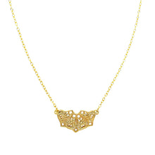 Load image into Gallery viewer, Half Moon Mandala Necklace - Lucy Ashton Jewellery