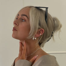 Load image into Gallery viewer, Large Hammered Hoop Earrings Sterling Silver - Lucy Ashton Jewellery