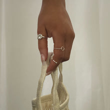 Load image into Gallery viewer, Circle Chain Ring Sterling Silver - Lucy Ashton Jewellery