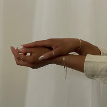 Load image into Gallery viewer, Circle Chain Ring Sterling Silver - Lucy Ashton Jewellery