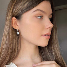 Load image into Gallery viewer, Hammered Medal Hoop Earrings Sterling Silver - Lucy Ashton Jewellery