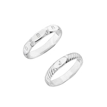 Load image into Gallery viewer, personalised initials deco ring sterling silver-lucy ashton handmade jewellery