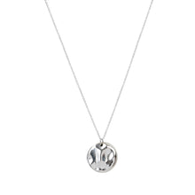 Load image into Gallery viewer, Hammered Medal Necklace Sterling Silver - Lucy Ashton Jewellery