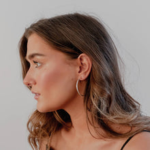 Load image into Gallery viewer, large hoop earrings sterling silver-Lucy ashton handmade jewellery