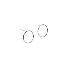 Load image into Gallery viewer, Large Circle Stud Earrings Sterling Silver - Lucy Ashton Jewellery
