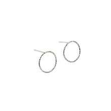 Load image into Gallery viewer, Large Circle Stud Earrings Sterling Silver - Lucy Ashton Jewellery