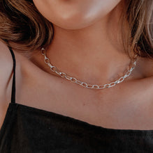 Load image into Gallery viewer, Oval link chain necklace sterling silver-Lucy Ashton Jewellery
