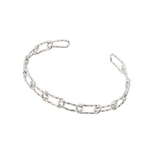 Load image into Gallery viewer, Link Chain Cuff Bracelet Sterling Silver - Lucy Ashton Jewellery