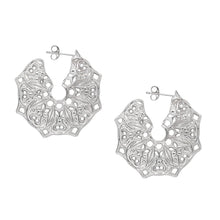 Load image into Gallery viewer, Mandala Hoop Earrings - Lucy Ashton Jewellery