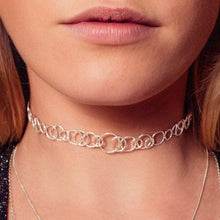 Load image into Gallery viewer, Multi Circle Choker Necklace Sterling Silver - Lucy Ashton Jewellery