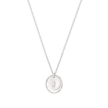 Load image into Gallery viewer, personalised initial coin necklace sterling silver-lucy ashton jewellery