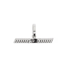 Load image into Gallery viewer, personalised t-bar initial charm sterling silver-Lucy Ashton Jewellery