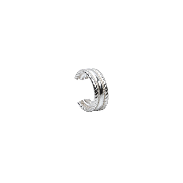 Rope Cuff Earring Sterling Silver - Lucy Ashton Jewellery