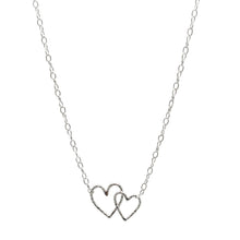 Load image into Gallery viewer, Entwined Hearts Necklace Sterling Silver - Lucy Ashton Jewellery