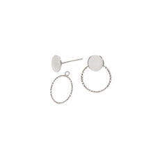 Load image into Gallery viewer, Disc and Circle Stud Earrings and Ear Jackets Sterling Silver - Lucy Ashton Jewellery
