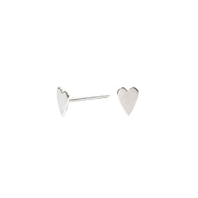 Load image into Gallery viewer, Tiny Heart Stud Earrings Sterling Silver - Lucy Ashton Jewellery
