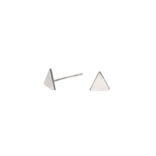 Load image into Gallery viewer, Tiny Triangle Earrings Sterling Silver - Lucy Ashton Jewellery