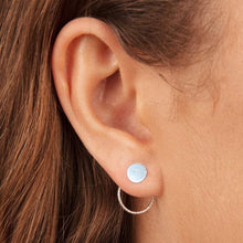 Load image into Gallery viewer, Disc and Circle Stud Earrings and Ear Jackets Sterling Silver - Lucy Ashton Jewellery
