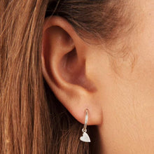 Load image into Gallery viewer, Mini Heart Hoop Earrings Sterling Silver - Lucy Ashton Jewellery