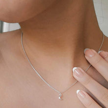 Load image into Gallery viewer, Tiny Moon Necklace Sterling Silver - Lucy Ashton Jewellery