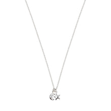 Load image into Gallery viewer, Tiny Moon and Star Necklace Sterling Silver - Lucy Ashton Jewellery