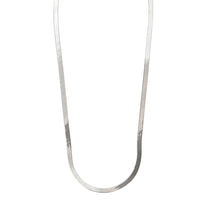 Load image into Gallery viewer, Flat Snake Chain Necklace Sterling Silver - Lucy Ashton Jewellery