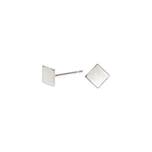 Load image into Gallery viewer, Tiny Diamond Stud Earrings Sterling Silver - Lucy Ashton Jewellery
